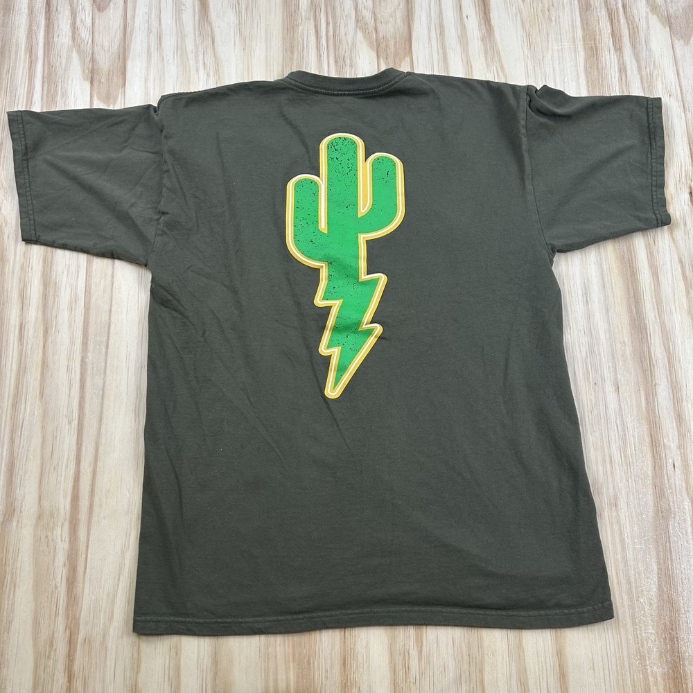 Shreddy Shred Till Youre Dead Shirt Mens Large Green Cactus Skateboard Graphic